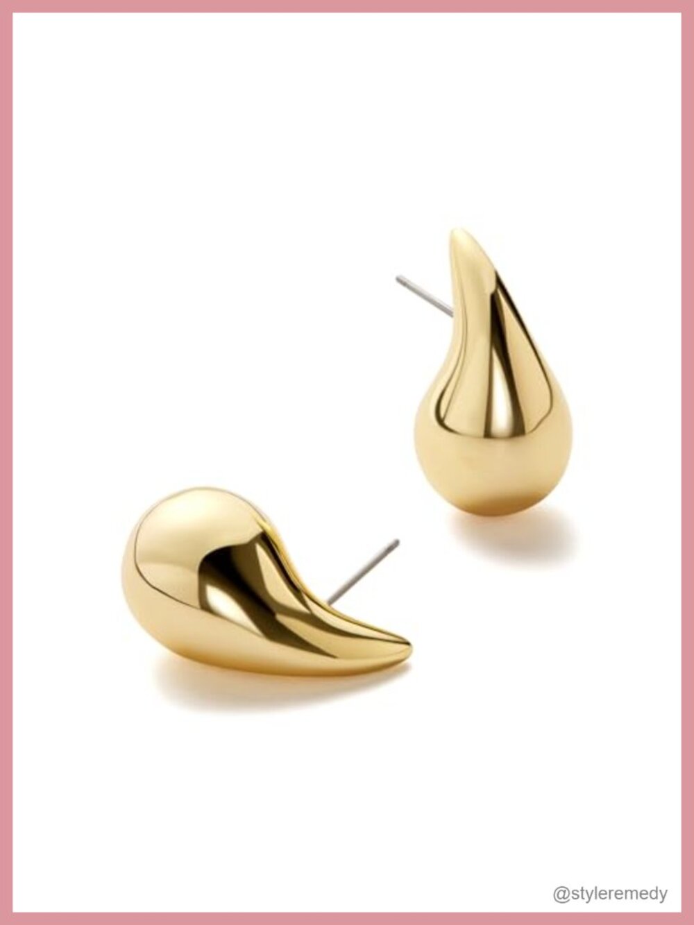14K Gold Plated Teardrop Drop Dangle Earrings Hypoallergenic